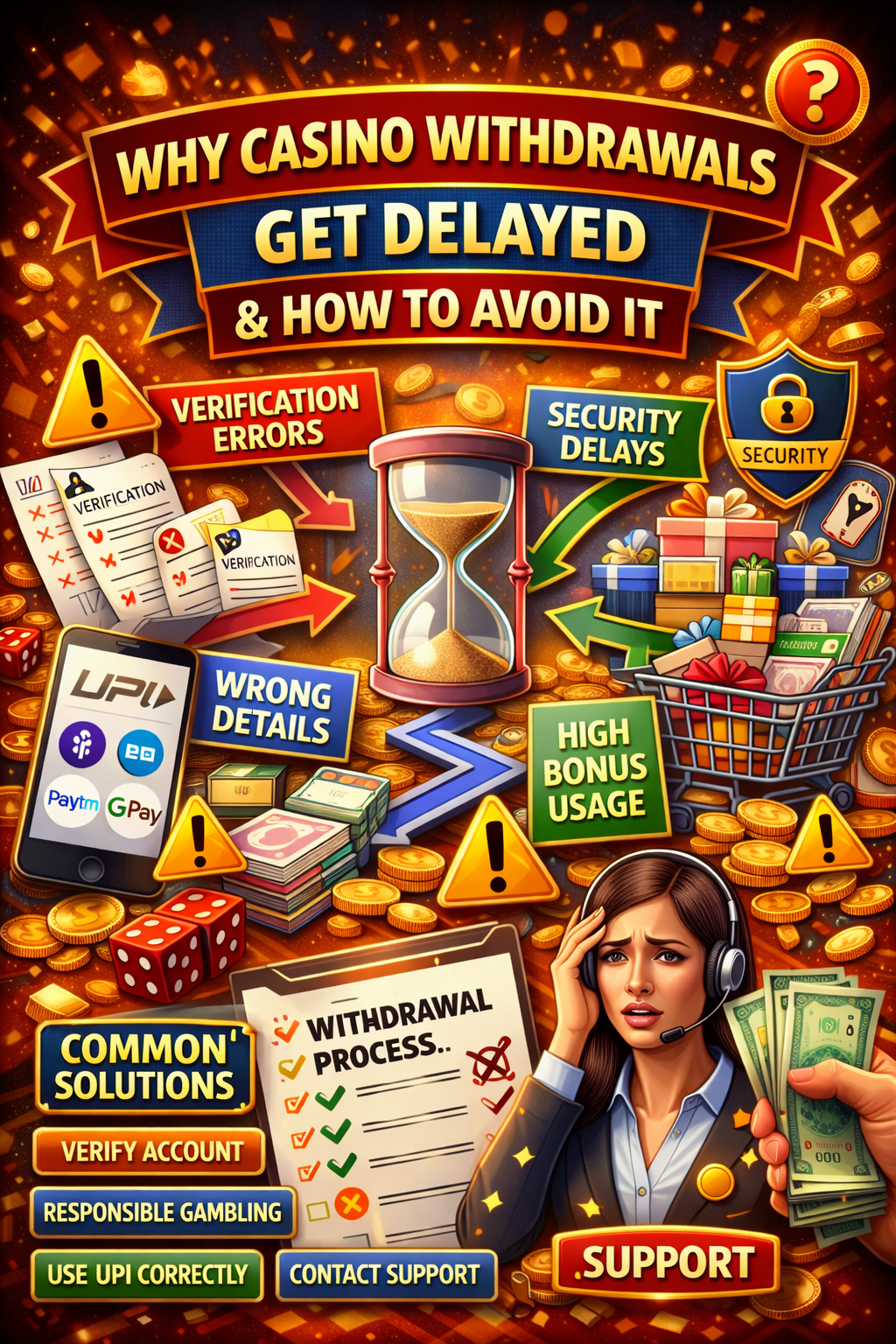 Why Casino Withdrawals Get Delayed & How to Avoid It